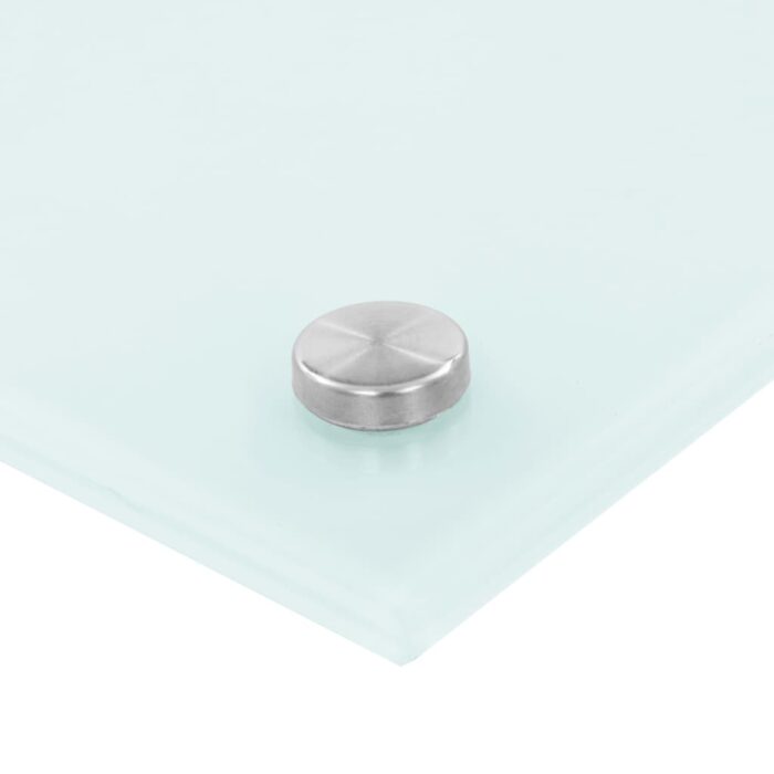 Dosseret de cuisine Blanc 90x50 cm Verre trempé – Image 3