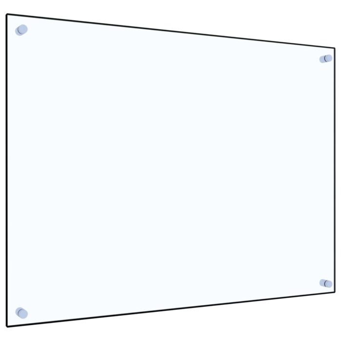 Dosseret de cuisine Transparent 80x60 cm Verre trempé – Image 1