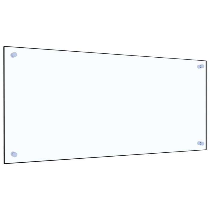 Dosseret de cuisine Transparent 90 x 40 cm Verre trempé – Image 1