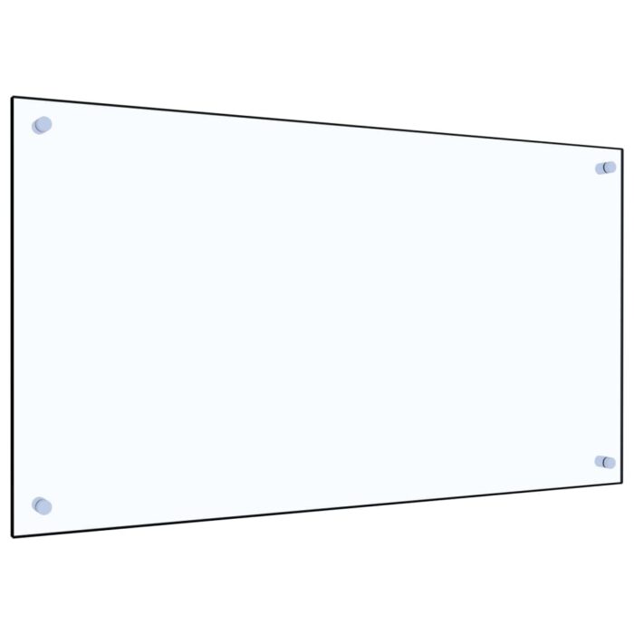 Dosseret de cuisine Transparent 90x50 cm Verre trempé – Image 1