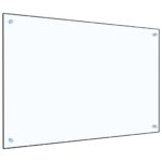 Dosseret de cuisine Transparent 90x60 cm Verre trempé