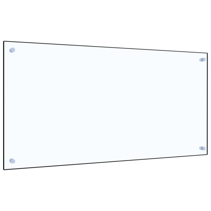 Dosseret de cuisine Transparent 100x50 cm Verre trempé – Image 1