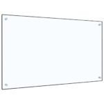 Dosseret de cuisine Transparent 100x60 cm Verre trempé