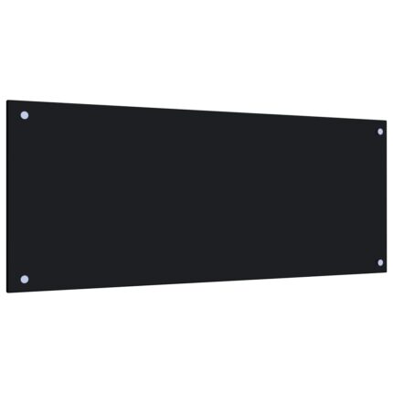 Dosseret de cuisine Noir 100x40 cm Verre trempé