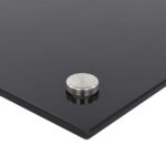 Dosseret de cuisine Noir 100x60 cm Verre trempé – Image 4