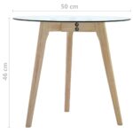 Ensemble de tables d'appoint 2 pcs Verre trempé – Image 7