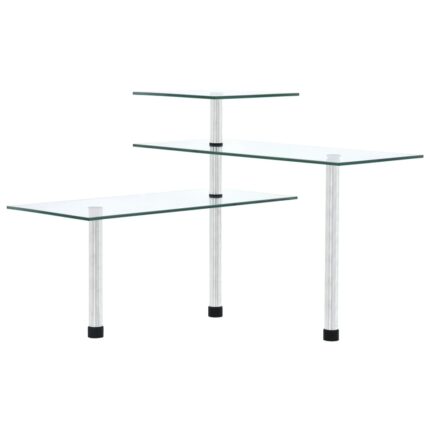 Étagère d'angle de cuisine à 3 niveaux Verre trempé