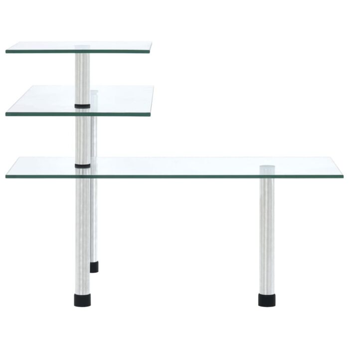 Étagère d'angle de cuisine à 3 niveaux Verre trempé – Image 2
