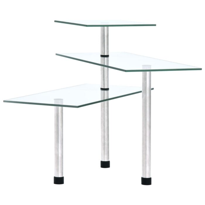 Étagère d'angle de cuisine à 3 niveaux Verre trempé – Image 3