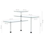 Étagère d'angle de cuisine à 3 niveaux Verre trempé – Image 7