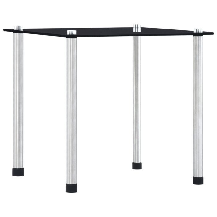 Tables gigognes 3 pcs Noir Verre trempé – Image 2