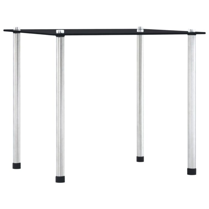 Tables gigognes 3 pcs Noir Verre trempé – Image 3