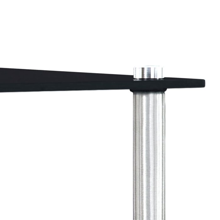 Tables gigognes 3 pcs Noir Verre trempé – Image 6