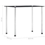 Tables gigognes 3 pcs Noir Verre trempé – Image 9