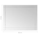 Miroir mural 60x40 cm Verre – Image 4