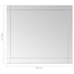 Miroir mural 100x60 cm Verre – Image 4