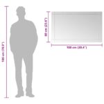Miroir mural 100x60 cm Verre – Image 5