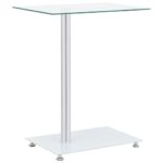 Table d'appoint en forme U Transparent 45x30x58 cm Verre trempé