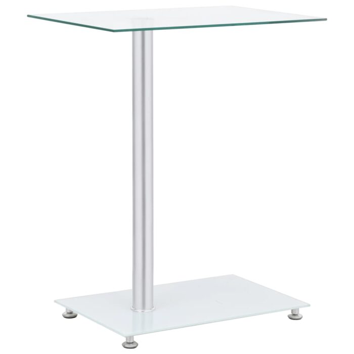 Table d'appoint en forme U Transparent 45x30x58 cm Verre trempé – Image 1