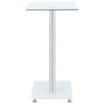 Table d'appoint en forme U Transparent 45x30x58 cm Verre trempé – Image 3