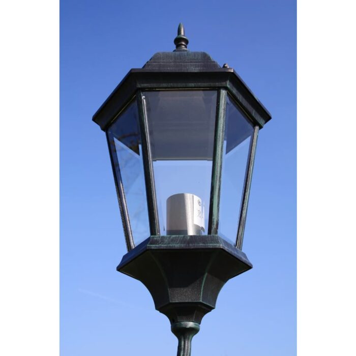 Lampadaire de jardin 3 bras 230 cm Vert foncé/Noir Aluminium – Image 2