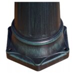 Lampadaire de jardin 3 bras 230 cm Vert foncé/Noir Aluminium – Image 5