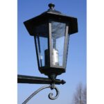 Lampadaire de jardin 3 bras 215 cm Vert foncé/Noir Aluminium – Image 3