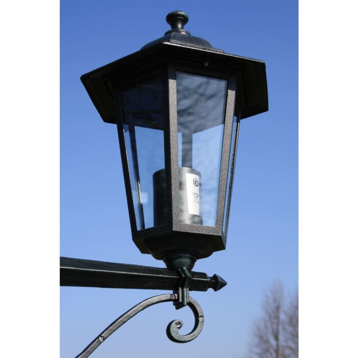 Lampadaire de jardin 3 bras 215 cm Vert foncé/Noir Aluminium – Image 3