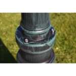Lampadaire de jardin 3 bras 215 cm Vert foncé/Noir Aluminium – Image 5
