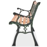 Banc de jardin 122 cm Bois – Image 2