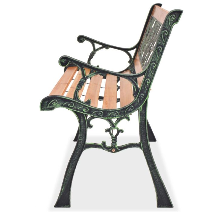 Banc de jardin 122 cm Bois – Image 2