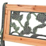 Banc de jardin 122 cm Bois – Image 4