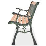 Banc de jardin 122 cm Bois – Image 2