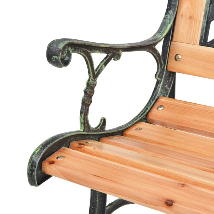 Banc de jardin 122 cm Bois – Image 3