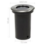 3 pcs Lampes encastrables au sol d'extérieur Rond – Image 7