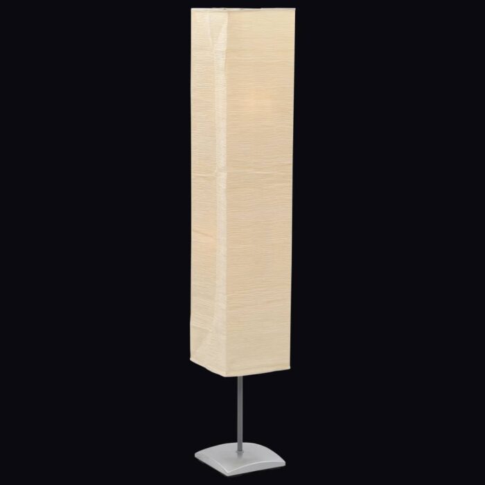 Lampadaire avec support en acier 135 cm Beige – Image 1