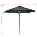 Parasol Vert 258 cm – Image 6