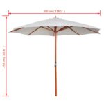 Parasol 300x258 cm Blanc sable – Image 6