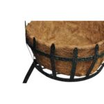 Panier à fleurs suspendu en fibre de coco avec LED solaire – Image 2