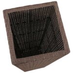 Lits surélevés de jardin 3 pcs Résine tressée Marron – Image 4