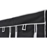Garde-robe en tissu 2 pcs Noir – Image 4