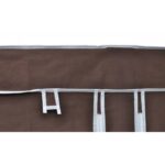 Garde-robe en tissu 2 pcs Marron – Image 4