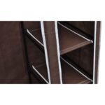 Garde-robe en tissu 2 pcs Marron – Image 5