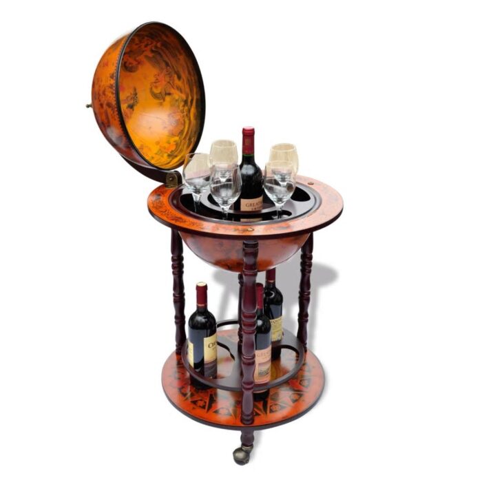 Support de vin sous forme de globe Bois d'eucalyptus – Image 5