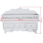 Étagère murale avec 3 tiroirs 2 crochets – Image 5