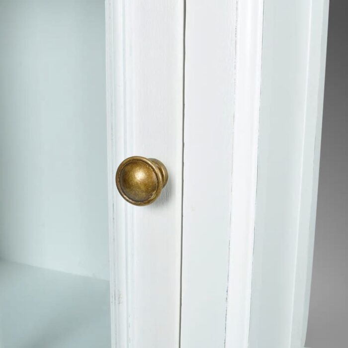 Meuble de bibliothèque avec 3 étagères Blanc Bois – Image 3