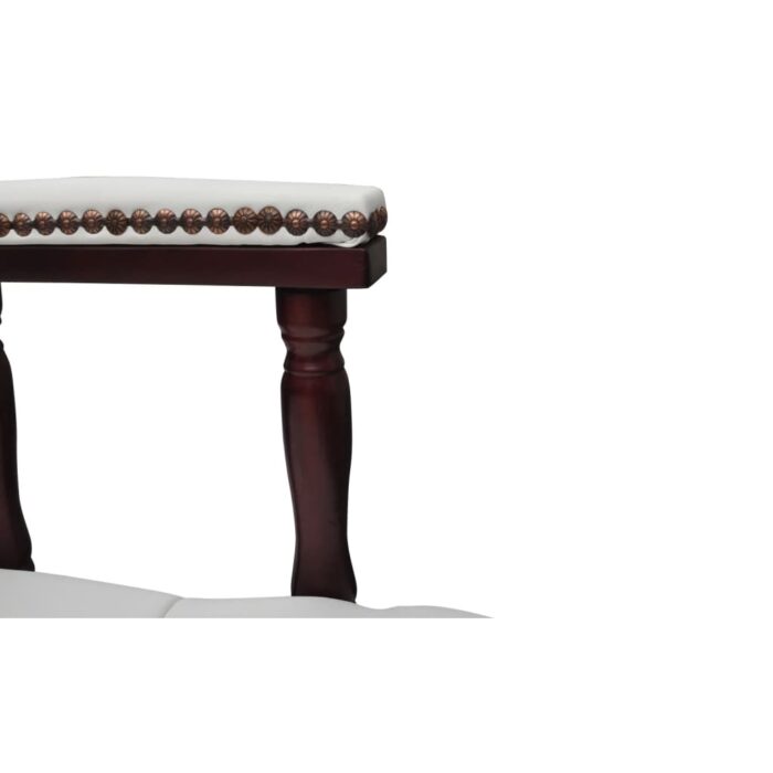 Chaise de bureau pivotante Blanc – Image 3