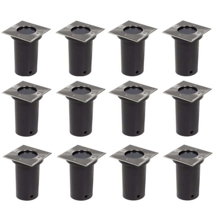 VXL8718475834410_a_en_hd_1.jpg 12 pcs Lampes encastrables au sol d'extérieur Carré – Image 1