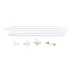 Tonnelle de jardin Tente de réception Chapiteau Bleu 3x3m – Image 2