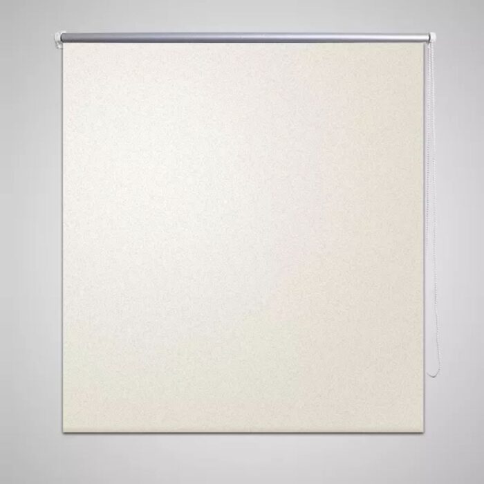 Store enrouleur occultant 120 x 230 cm crème – Image 1